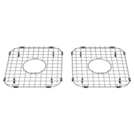 Delancey 11-7/16"W x 13"L Stainless Steel Sink Grids Set of 2