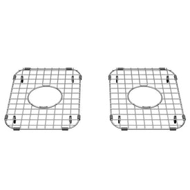 Delancey 14-3/8"W x 14-3/16"L Stainless Steel Sink Grids Set of 2