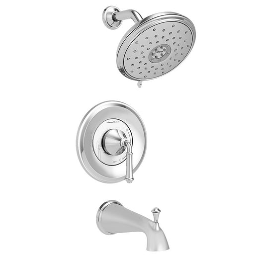 Delancey Pressure Balance Tub/Shower Valve Trim with Cartridge and Water-Saving Shower Head