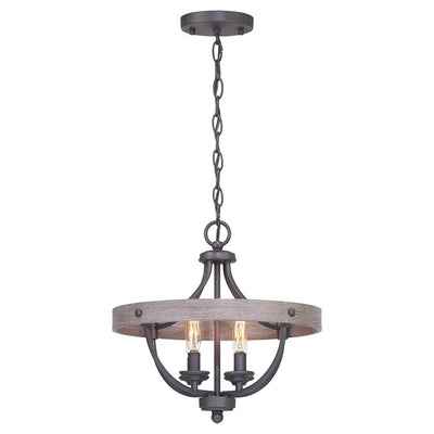 Gulliver Four-Light Convertible Semi-Flush Mount Ceiling Fixture/Pendant