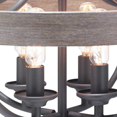 Gulliver Four-Light Convertible Semi-Flush Mount Ceiling Fixture/Pendant