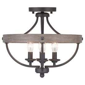 Gulliver Four-Light Convertible Semi-Flush Mount Ceiling Fixture/Pendant