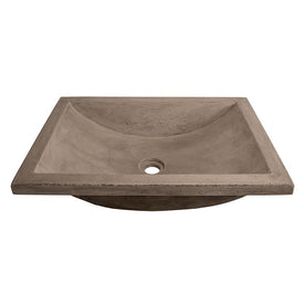 Cabrillo 21" Rectangular NativeStone Drop-In/Undermount Bathroom Sink