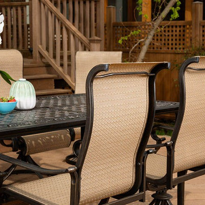 Brigantine Seven-Piece Dining Set with Cast-Top Dining Table