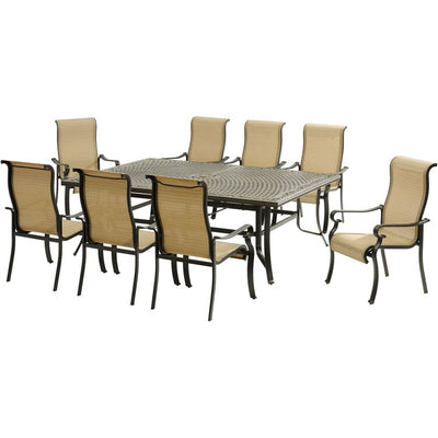 Brigantine Nine-Piece Dining Set with XL Cast-Top Dining Table