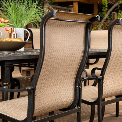 Brigantine Nine-Piece Dining Set with XL Cast-Top Dining Table