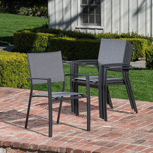 NAPDNS7PC-GRY Outdoor/Patio Furniture/Patio Dining Sets