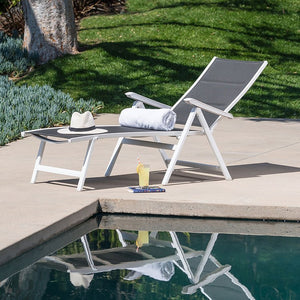 EVERCHS-W-GRY Outdoor/Patio Furniture/Outdoor Chaise Lounges