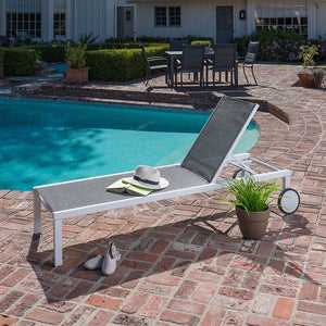 WINDCHS-W-GRY Outdoor/Patio Furniture/Outdoor Chaise Lounges