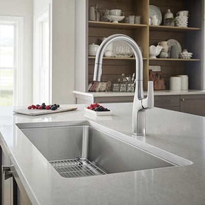Formera Super 33" Single Bowl Stainless Steel Undermount Kitchen Sink