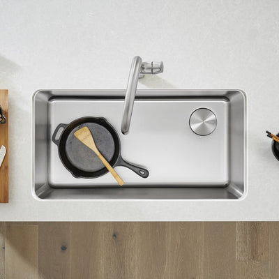 Formera Super 33" Single Bowl Stainless Steel Undermount Kitchen Sink