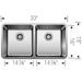442768 Kitchen/Kitchen Sinks/Dual Mount Kitchen Sinks