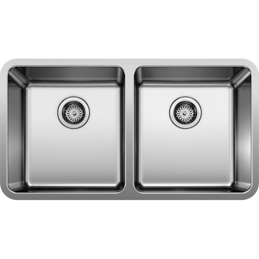 Formera 33" Equal Double Bowl Stainless Steel Undermount Kitchen Sink