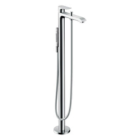 Metris Floor Mount Freestanding Tub Filler with Handshower