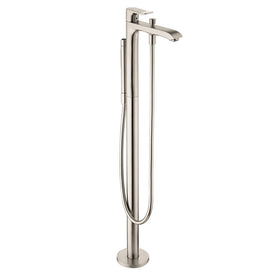 Metris Floor Mount Freestanding Tub Filler with Handshower