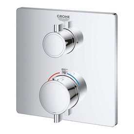 Grohtherm Square Two Handle Dual-Function Thermostatic Valve Trim