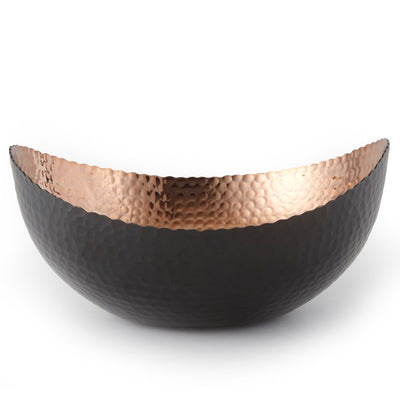 Eclipse 10" x 9.75" Black/Copper Aluminum Bowl