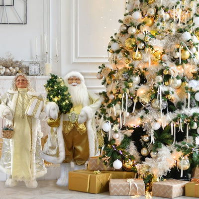 36" Music and Motion Santa with Christmas Tree