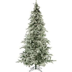 9-Ft. Flocked Mountain Pine Christmas Tree
