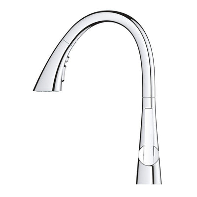 Zedra/Ladylux Single Handle Pull-Down Kitchen Faucet with Three-Function Spray Head