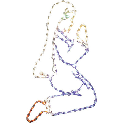 Christmas Giant Outdoor LED Lights Three-Piece Nativity Set with Joseph/Mary/Baby Jesus