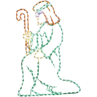 Christmas Giant Outdoor LED Lights Three-Piece Nativity Set with Joseph/Mary/Baby Jesus