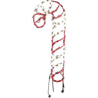 Christmas Giant Outdoor LED Lights 3-Ft. Tall Candy Cane with Ground Stakes