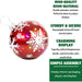 FFRS018-ORN1-RD Holiday/Christmas/Christmas Outdoor Decor