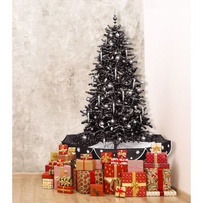Let It Snow Series 75" Musical Christmas Tree with Umbrella Base and Snow Function