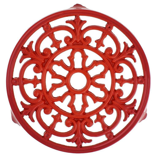 Chasseur French Fleur De Lys 9" Enameled Cast Iron Trivet