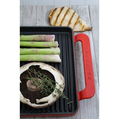 Chasseur French 14" Rectangular Enameled Cast Iron Griddle