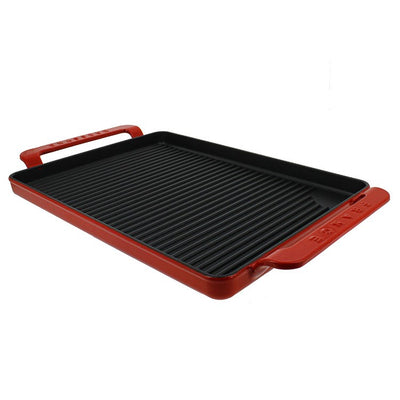 Chasseur French 14" Rectangular Enameled Cast Iron Griddle