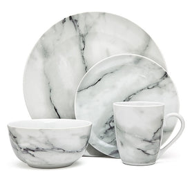 Carrera Marble Sixteen-Piece Dinnerware Set