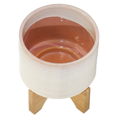 7" Ceramic Planter on Stand