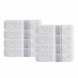 Unique Turkish Cotton Eight-Piece Hand Towel Set