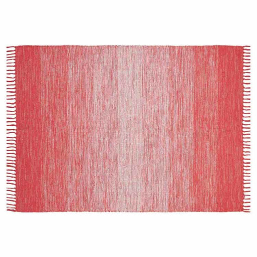 5' x 7' Cotton Ombre Coral Area Rug