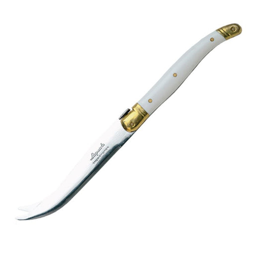 Jean Dubost Laguiole Cheese Knife with Ivory Handle in Wood Box