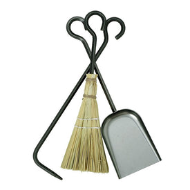 Short Fireplace Tools Only 3-Pieces