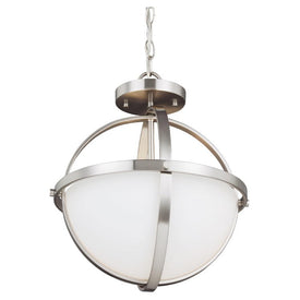 Alturas Two-Light Convertible Semi-Flush Mount Ceiling Fixture/Pendant
