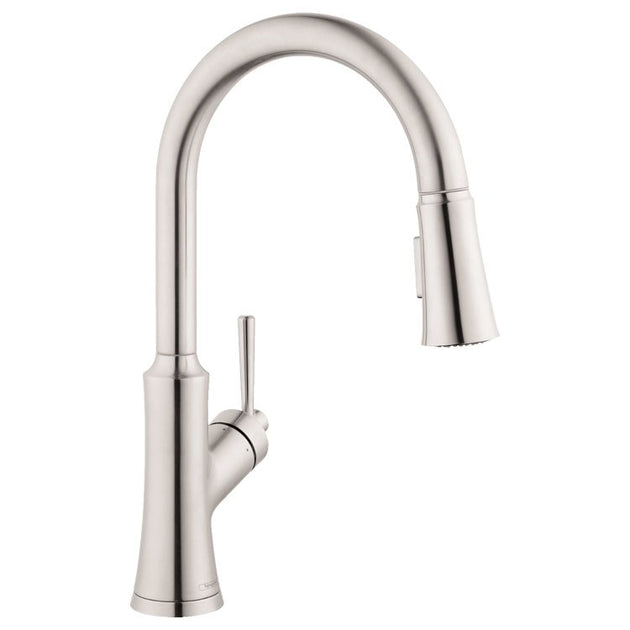 Joleena Single Handle HighArc Pull Down Kitchen Faucet, 1.75 GPM ...