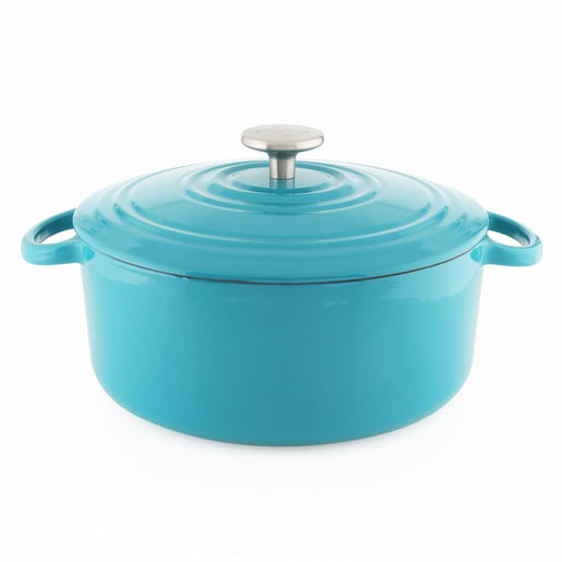 Enameled Cast Iron 5-Quart Round Dutch Oven with Lid
