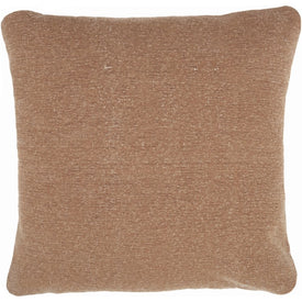 Life Styles Stonewash Solid Clay 20" x 20" Throw Pillow