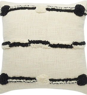 Product Image: ZH714-18X18-BLKIV Decor/Decorative Accents/Pillows