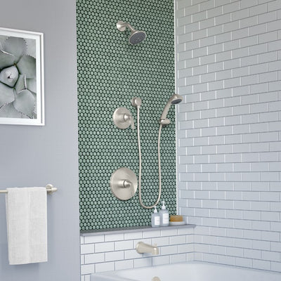 Elm Two Handle Wall-Mount Tub and Shower Trim Kit with Handshower without Valves