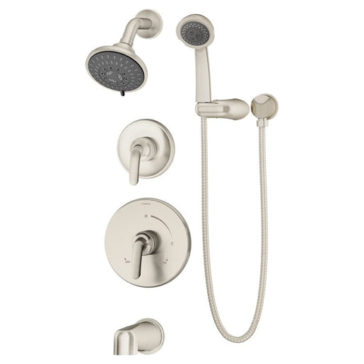 Elm Two Handle Wall-Mount Tub and Shower Trim Kit with Handshower without Valves