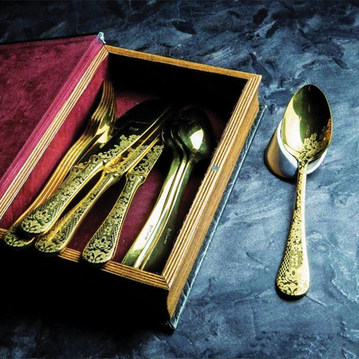 Casablanca 20-Piece Oro Flatware Set