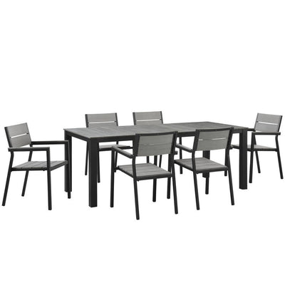 Maine Seven-Piece Outdoor Patio Dining Set