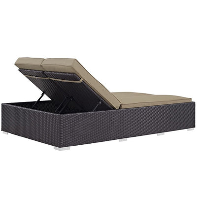Convene Outdoor Patio Double Chaise Lounge Chair