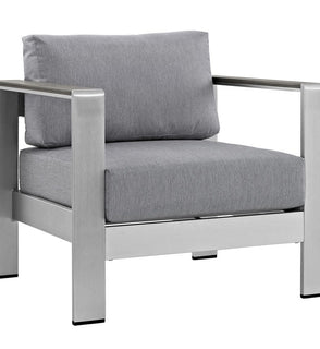 Product Image: EEI-2266-SLV-GRY Outdoor/Patio Furniture/Outdoor Chairs