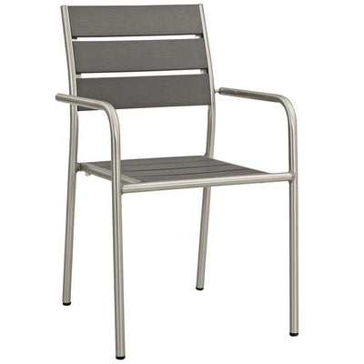 Shore Seven-Piece Outdoor Patio Aluminum Dining Set